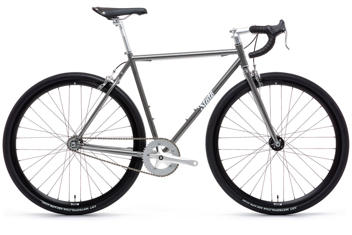 State Bicycle Co. 4130 Hammered Powder Coat with All-Road drop bars