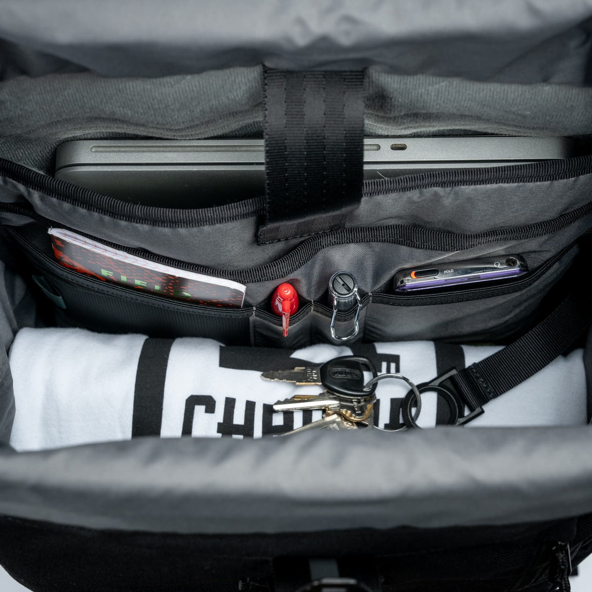 Chrome Initiate 26L backpack main compartment interior
