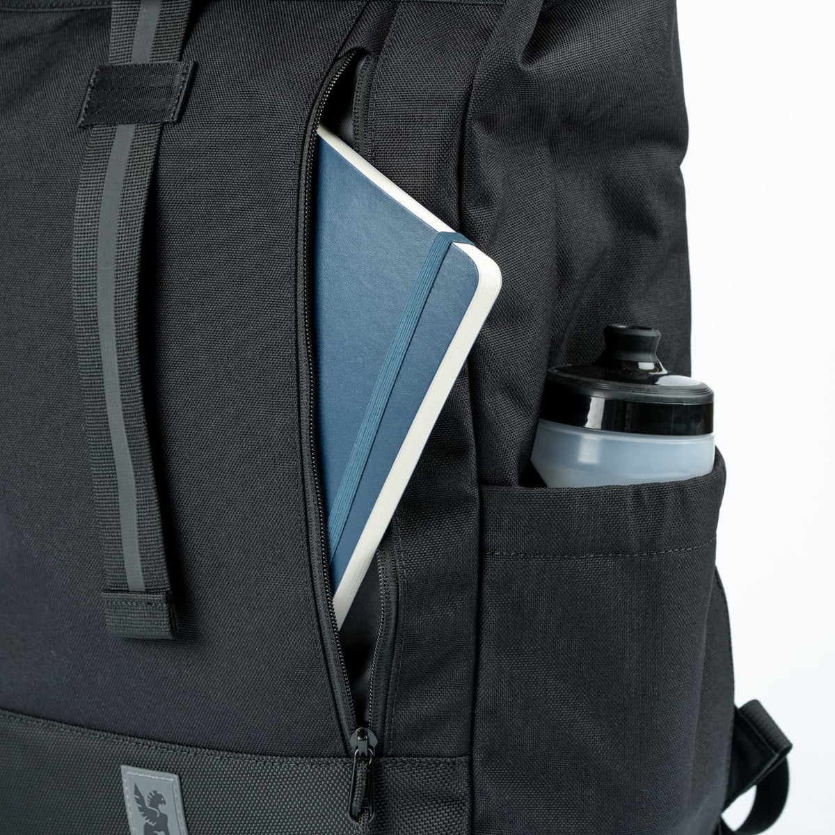 Chrome Initiate 26L backpack side zip pocket detail