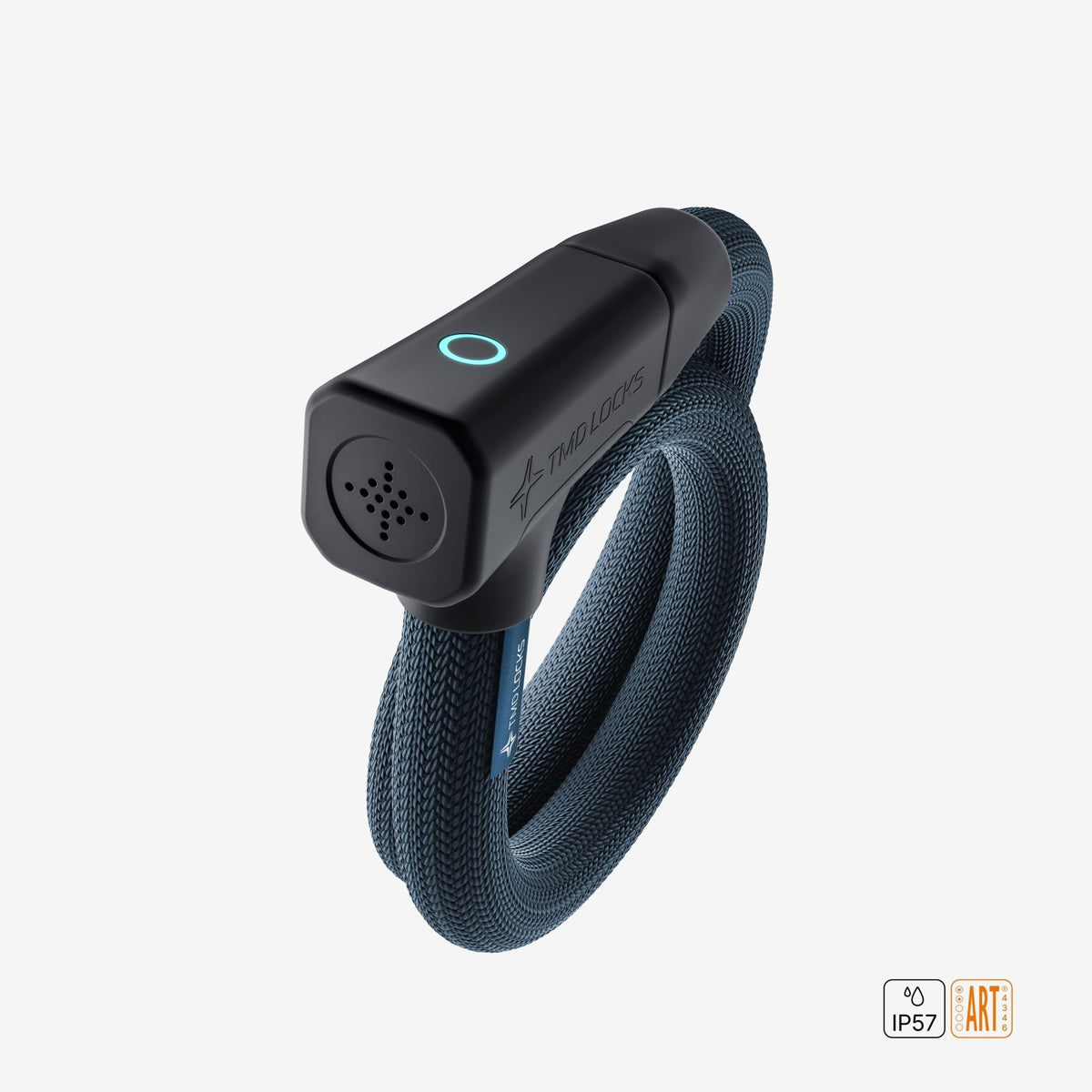 TMD Chain Lock 110 cm keyless smart bike lock in Navy