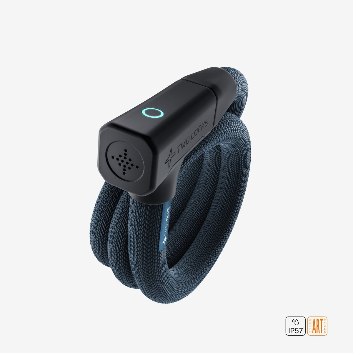 TMD Chain Lock 160 cm Long keyless smart bike lock in Navy
