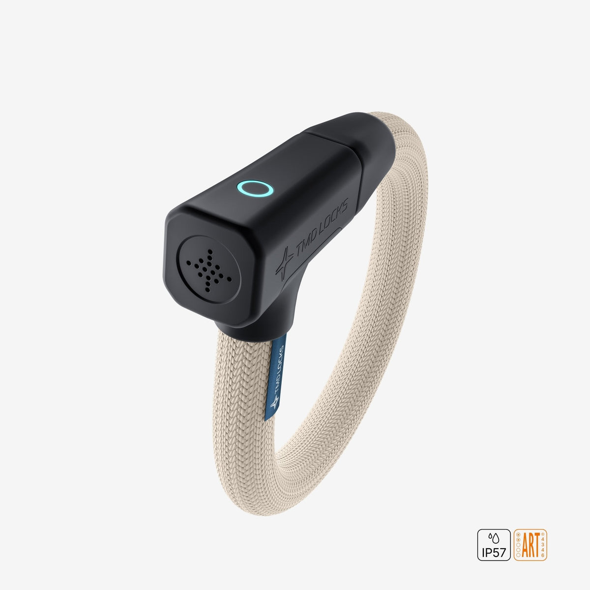 TMD Chain Lock 70 cm Mini keyless smart bike lock in Beige