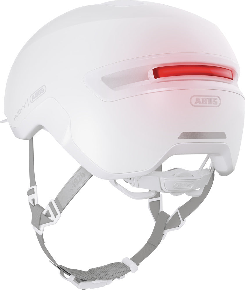 Abus HUD-Y Urban Bike Helmet with Integrated Lighting