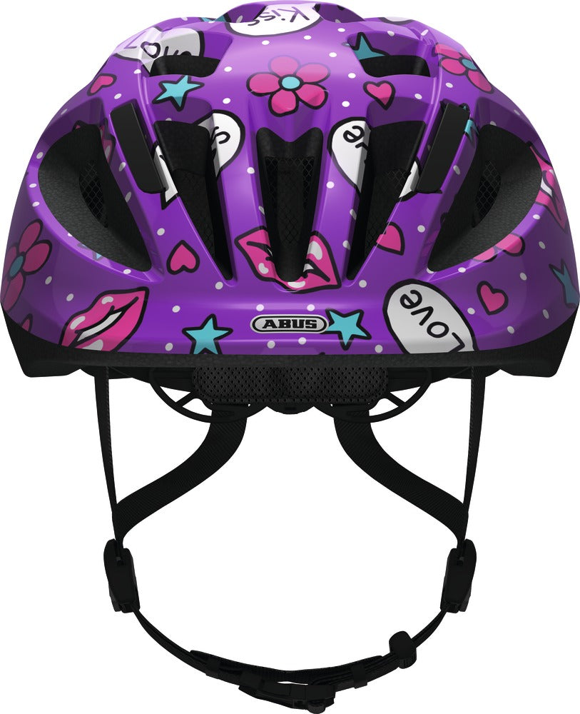 Abus Smooty 2.0 Purple Kisses children's bicycle helmet