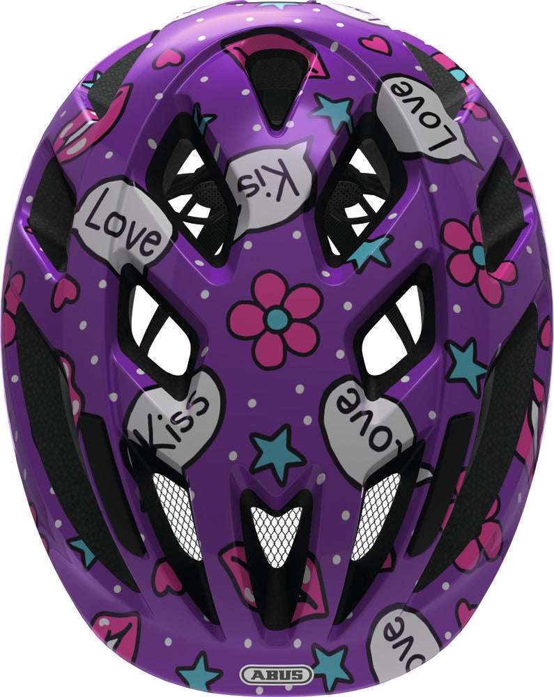 Abus Smooty 2.0 Purple Kisses children's bicycle helmet