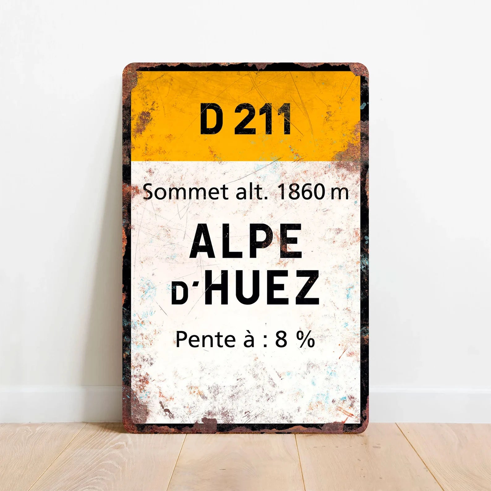 Alpe d'Huez - Vintage style bike board