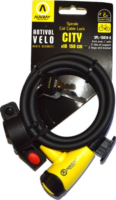 Auvray City D10 spiral lock 150 cm