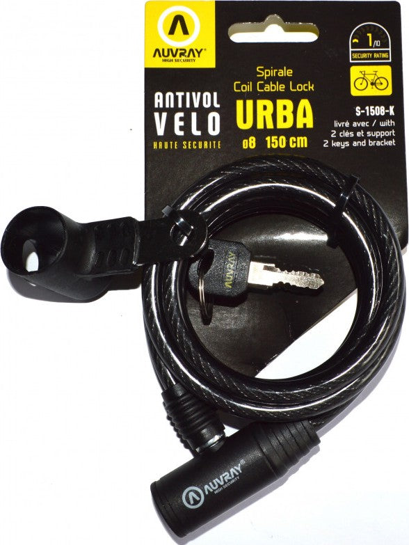 Auvray Urba D8 Spiralschloss 150 cm
