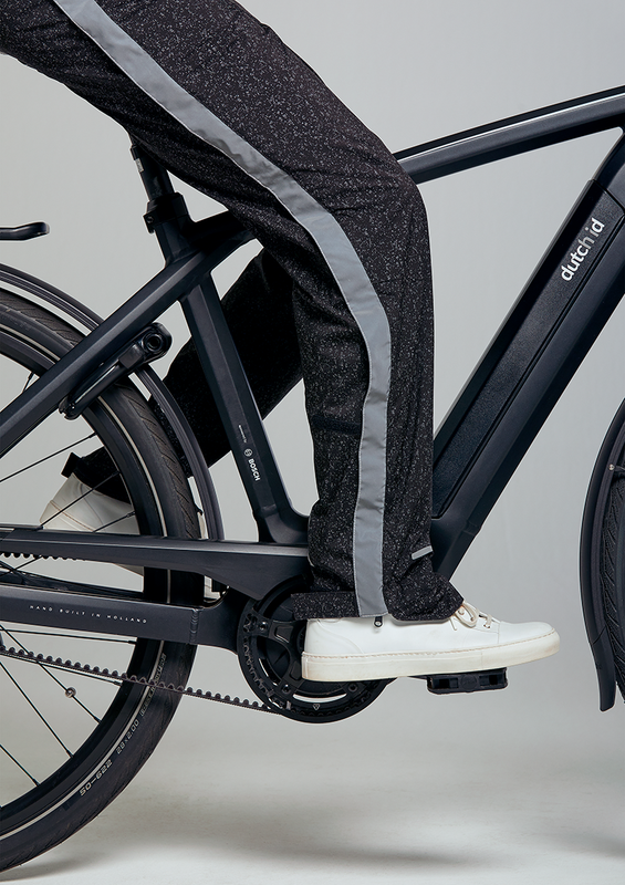 Basil Skane HiVis heren fietsregenbroek