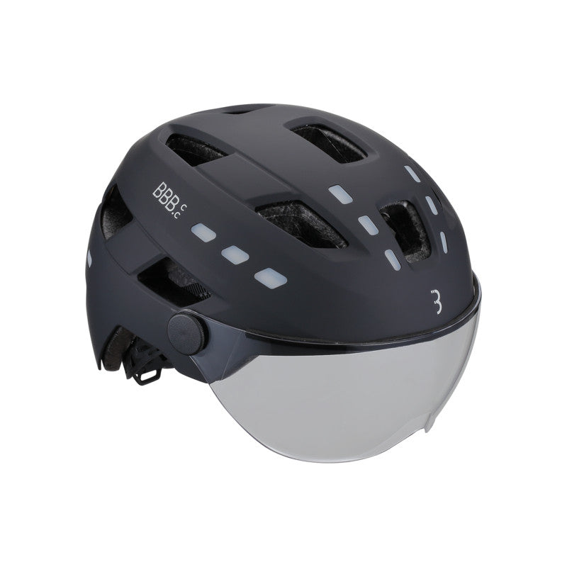 BBB District bicycle helmet Led visor and integrated lights