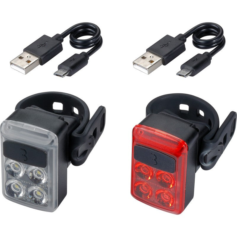 BBB Slide Combo mini front + rear bike light kit