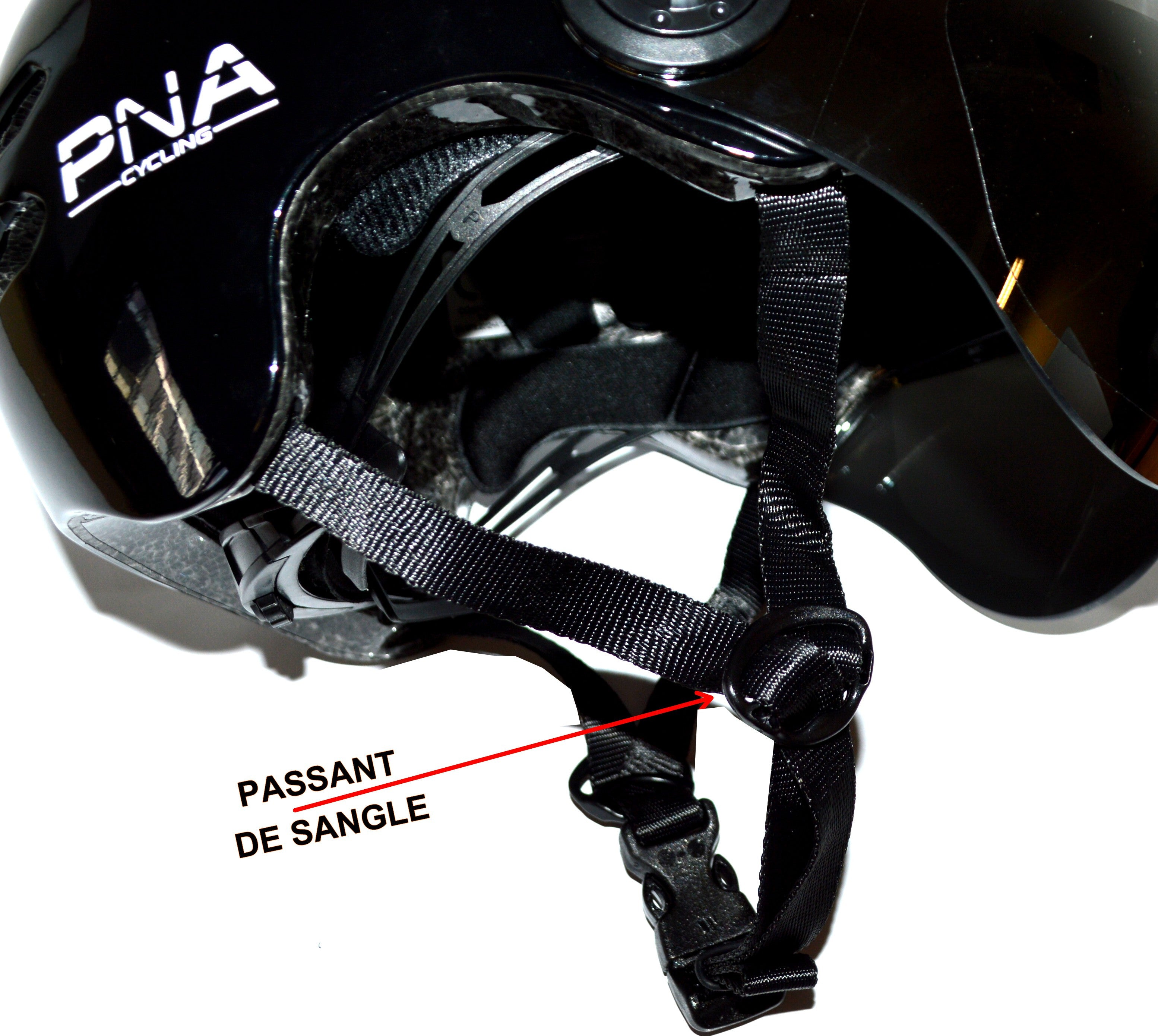 Lus voor fietshelmband