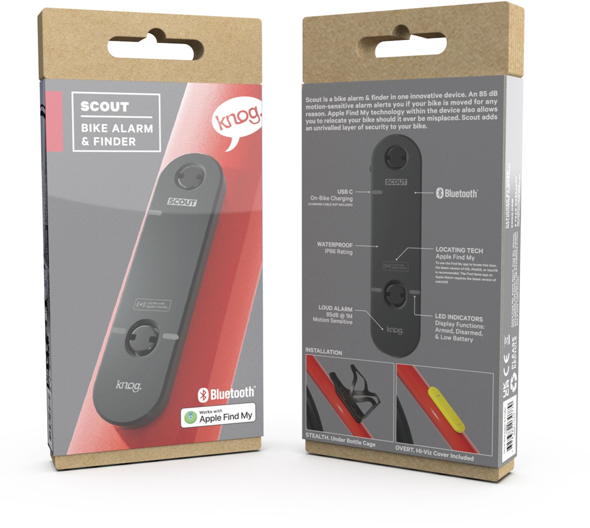 Fiets-GPS-tracker met Knog Scout-alarm