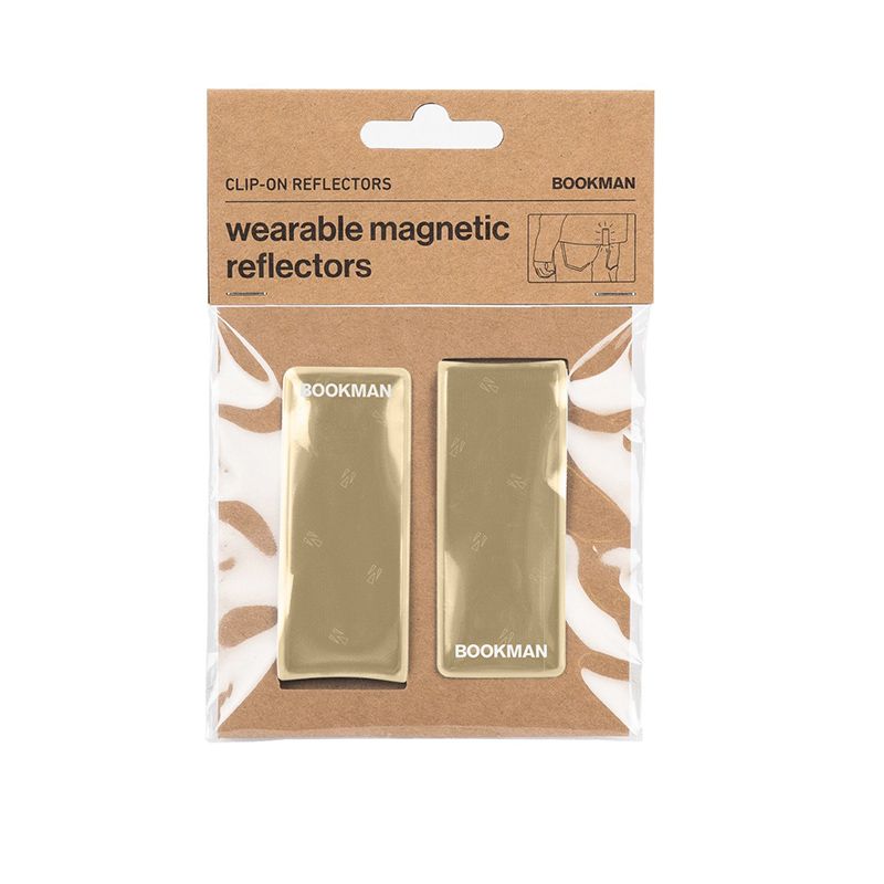 BOOKMAN Beige Reflector Clip