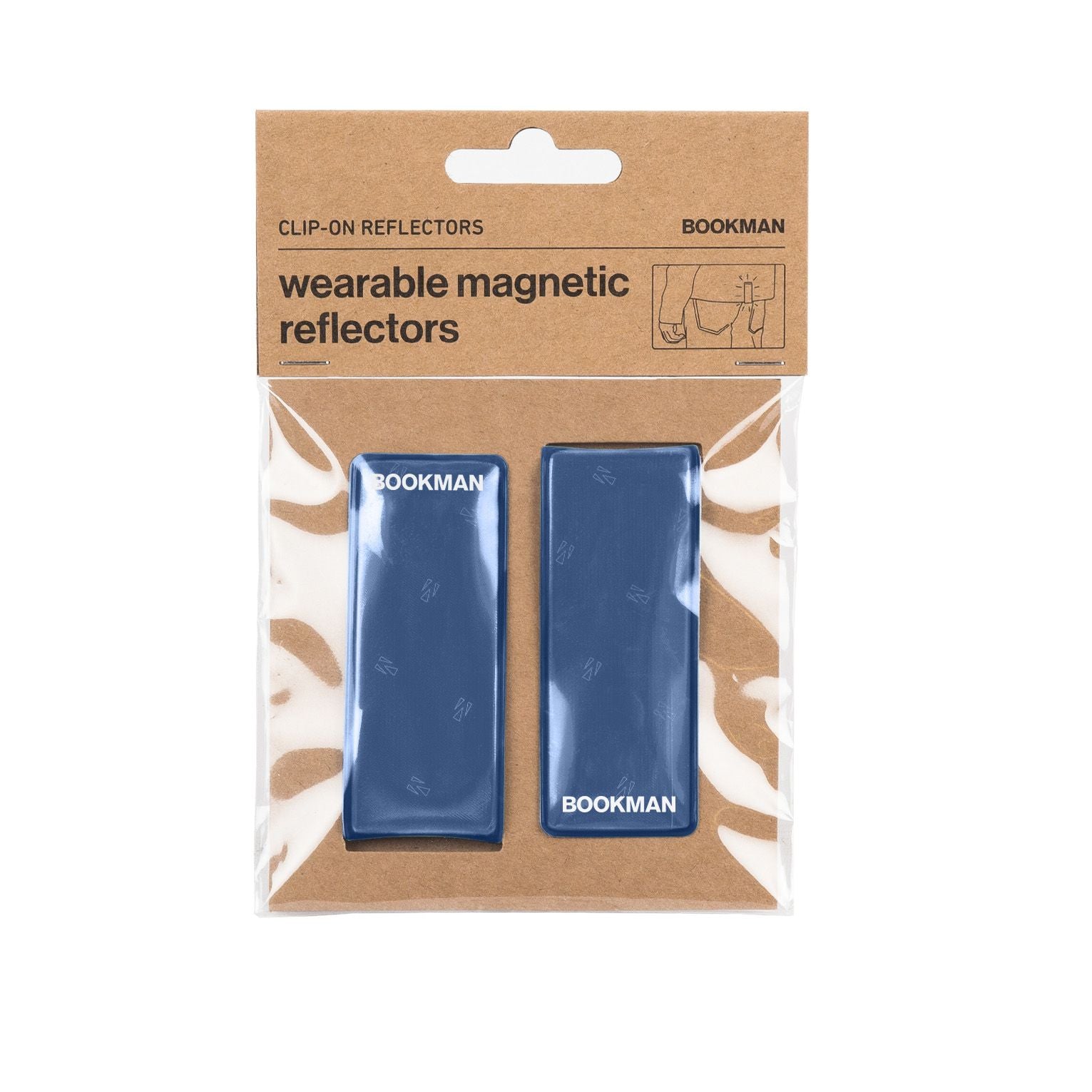 BOOKMAN Clip riflettente blu