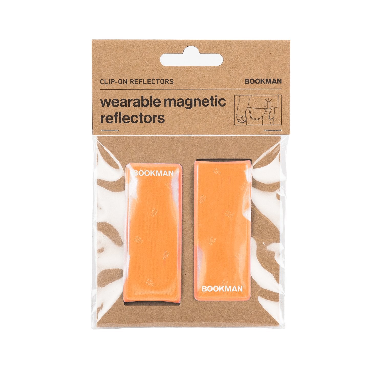 BOOKMAN Orange Reflector Clip