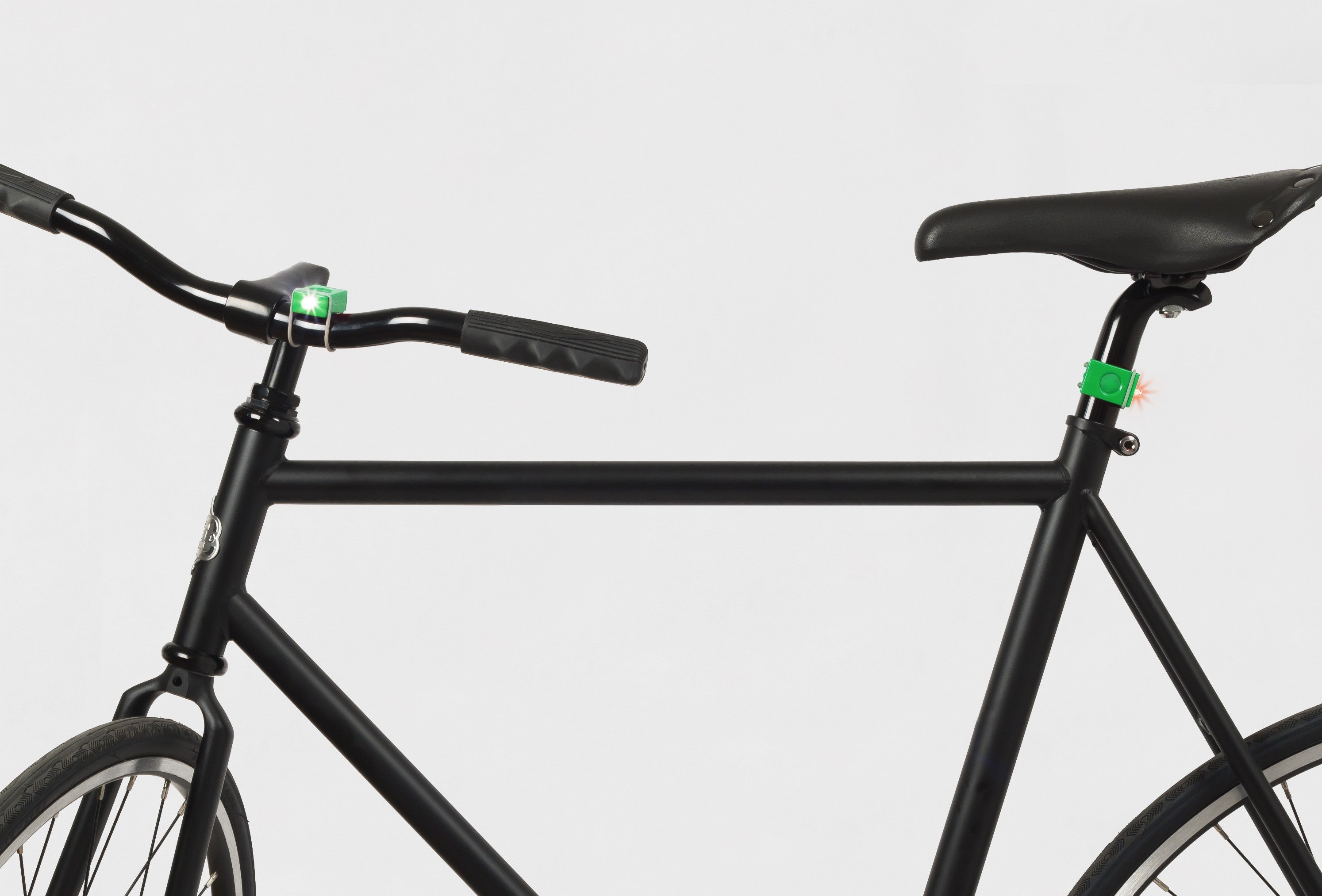 Luci per bici verdi USB Bookman