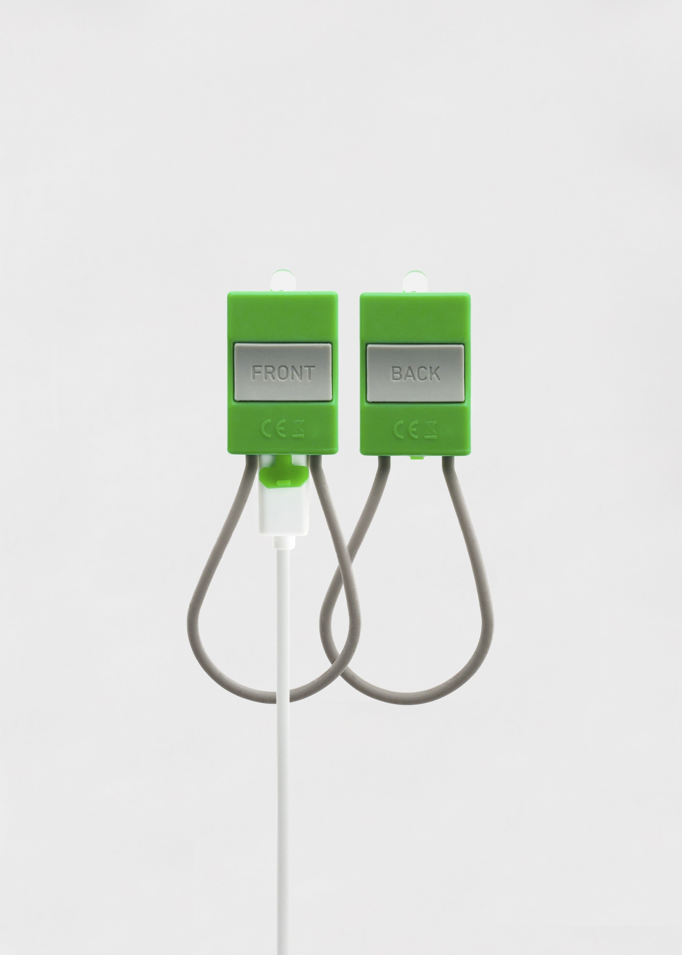 Luci per bici verdi USB Bookman