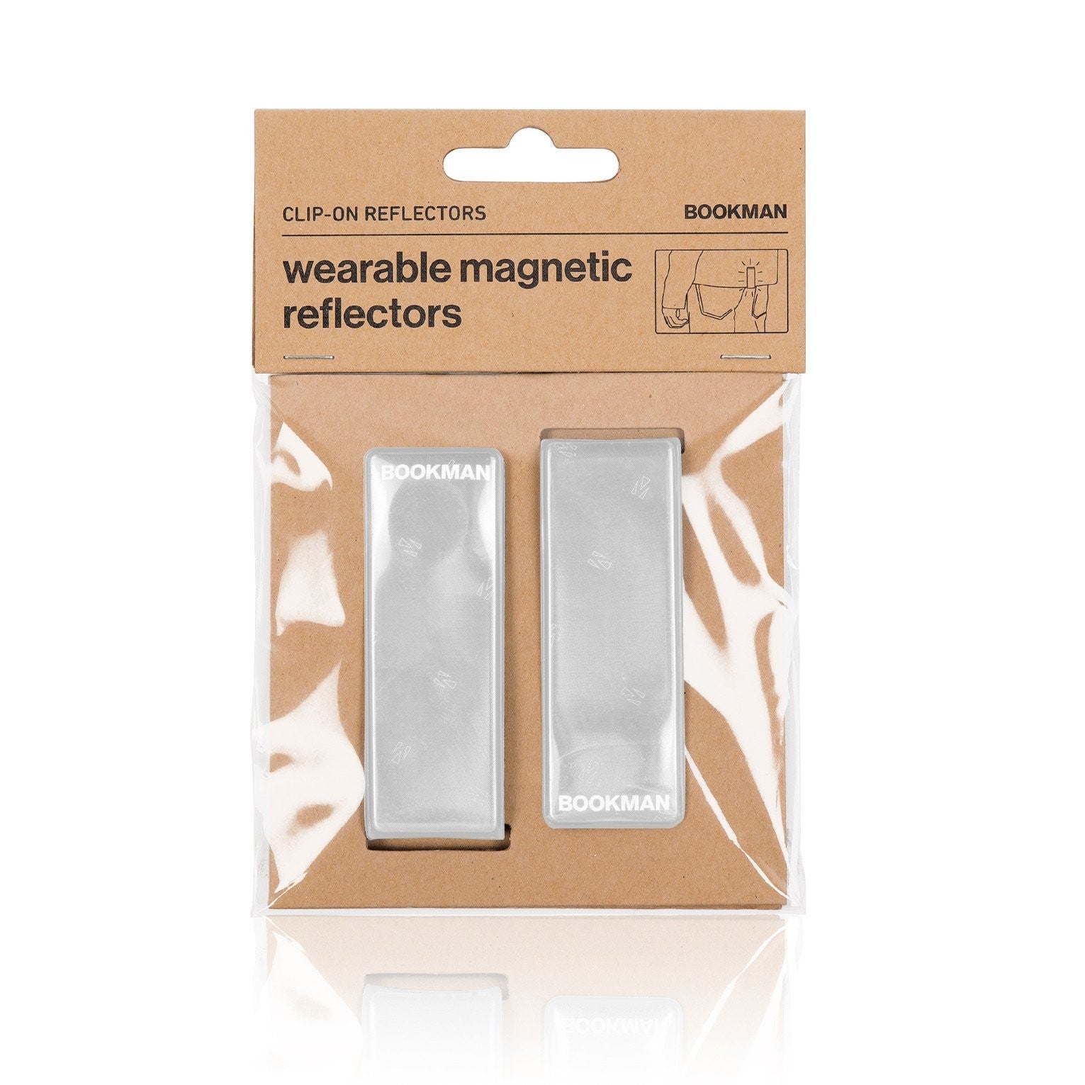 BOOKMAN White Reflector Clip