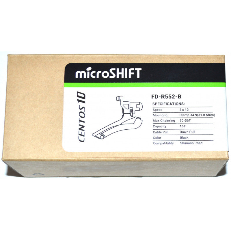 Deragliatore anteriore doppio con collare Centos Low Pull Microshift