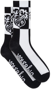 Cinelli Crest Zwart 'N' Wit Pastori Fietssokken