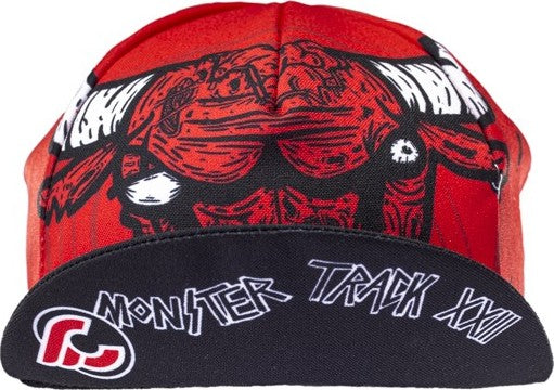Cappellino da ciclismo Cinelli Monster Track'22 Rosso