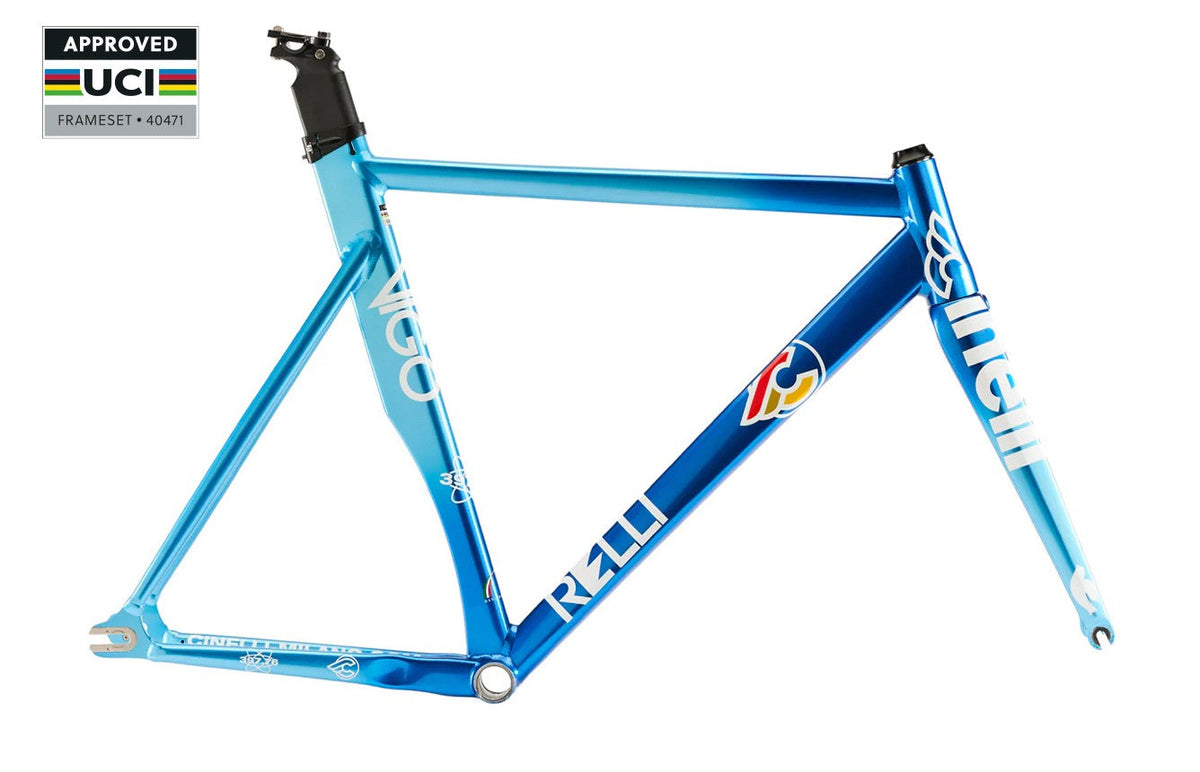 Cinelli Vigorelli aluminium track frameset side view