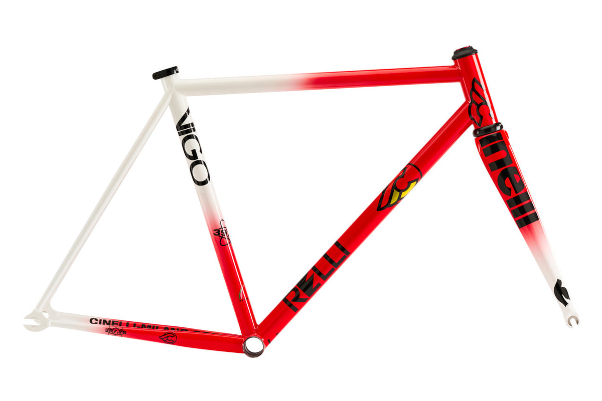 Cinelli Vigorelli steel track frameset Team Red-White