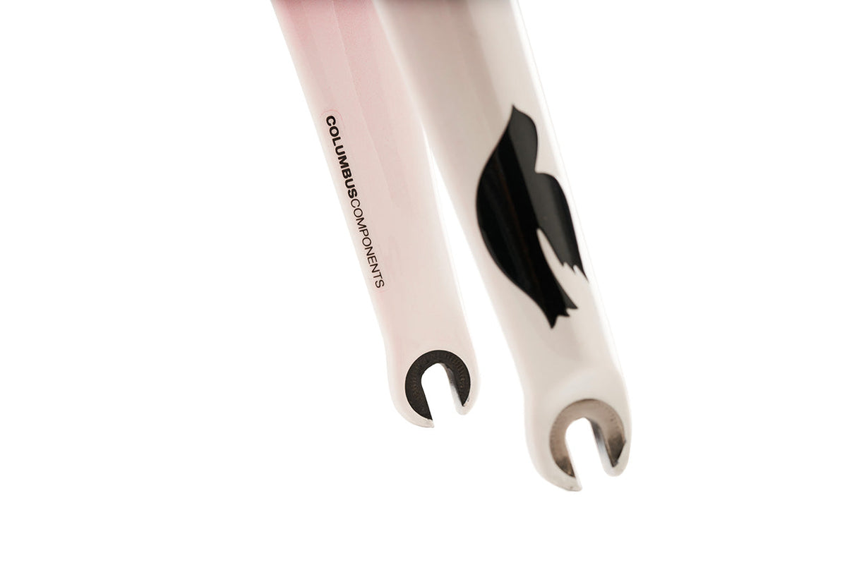 Cinelli Vigorelli steel track frameset Team Red-White detail