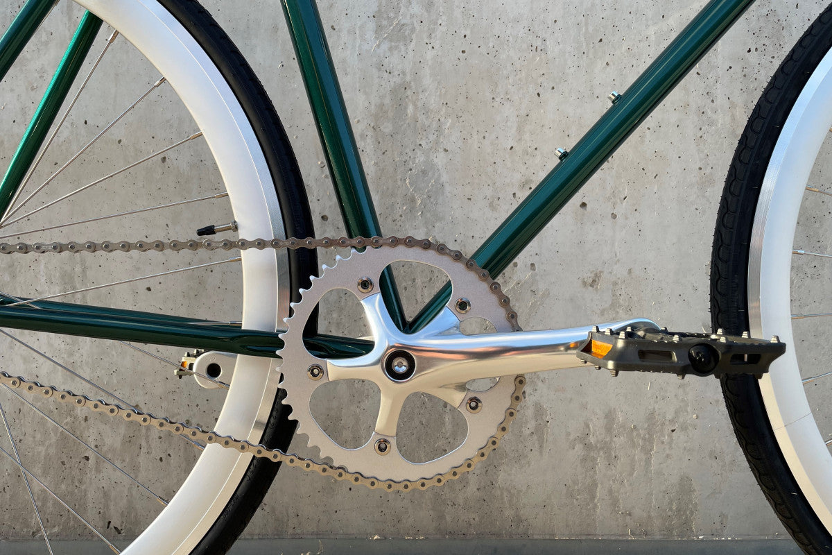 Bicicleta fixie / singlespeed InFiné Cycles - Verde Jaguar