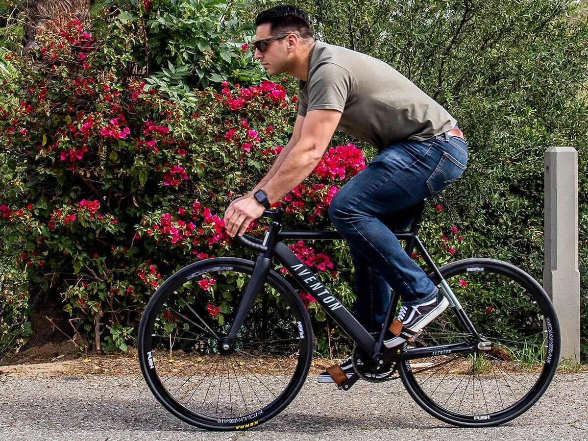 Fixie / Singlespeed Aventon Cordoba Bike - Cool Smoke