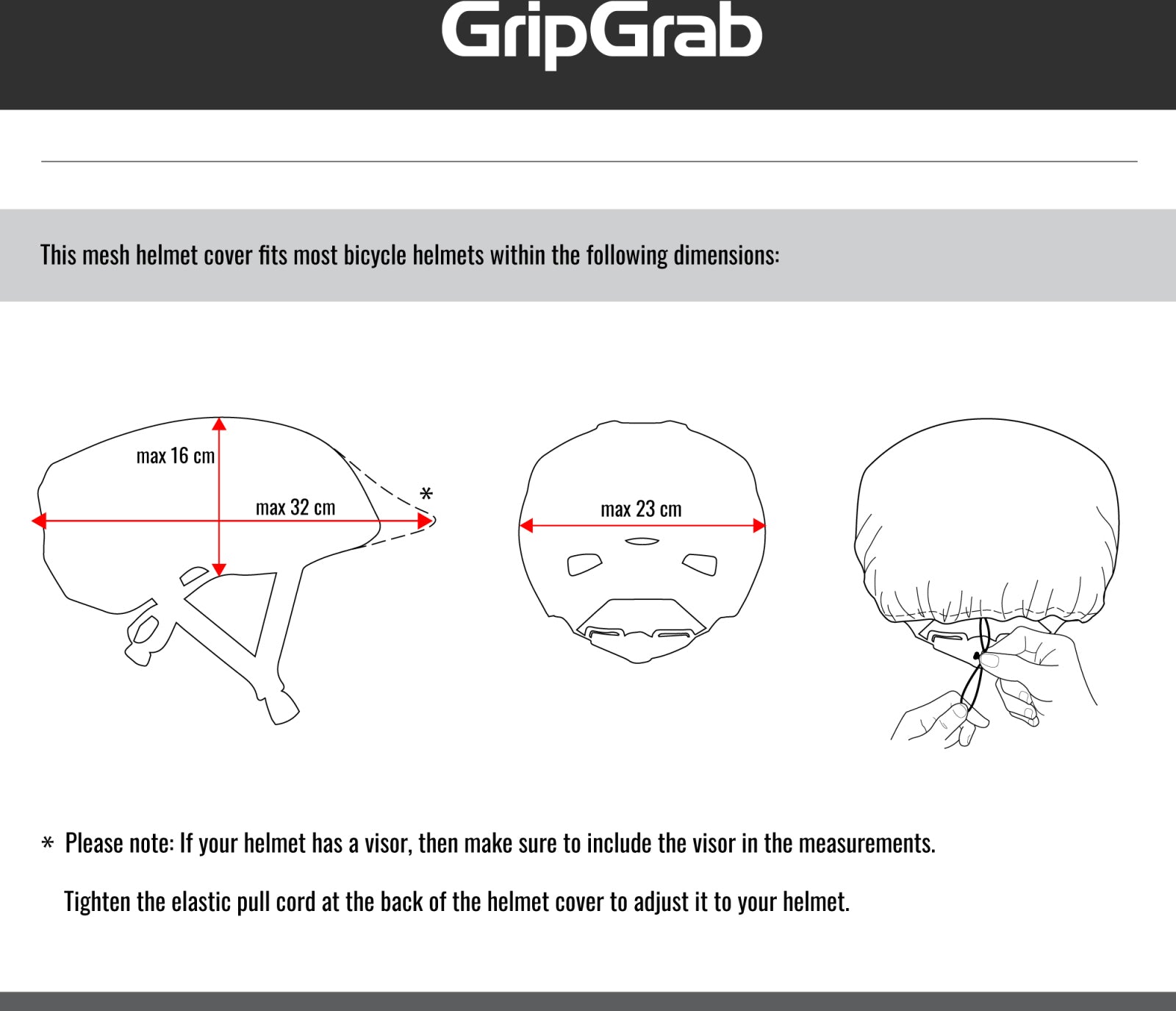 GripGrab BugShield Fahrradhelmüberzug