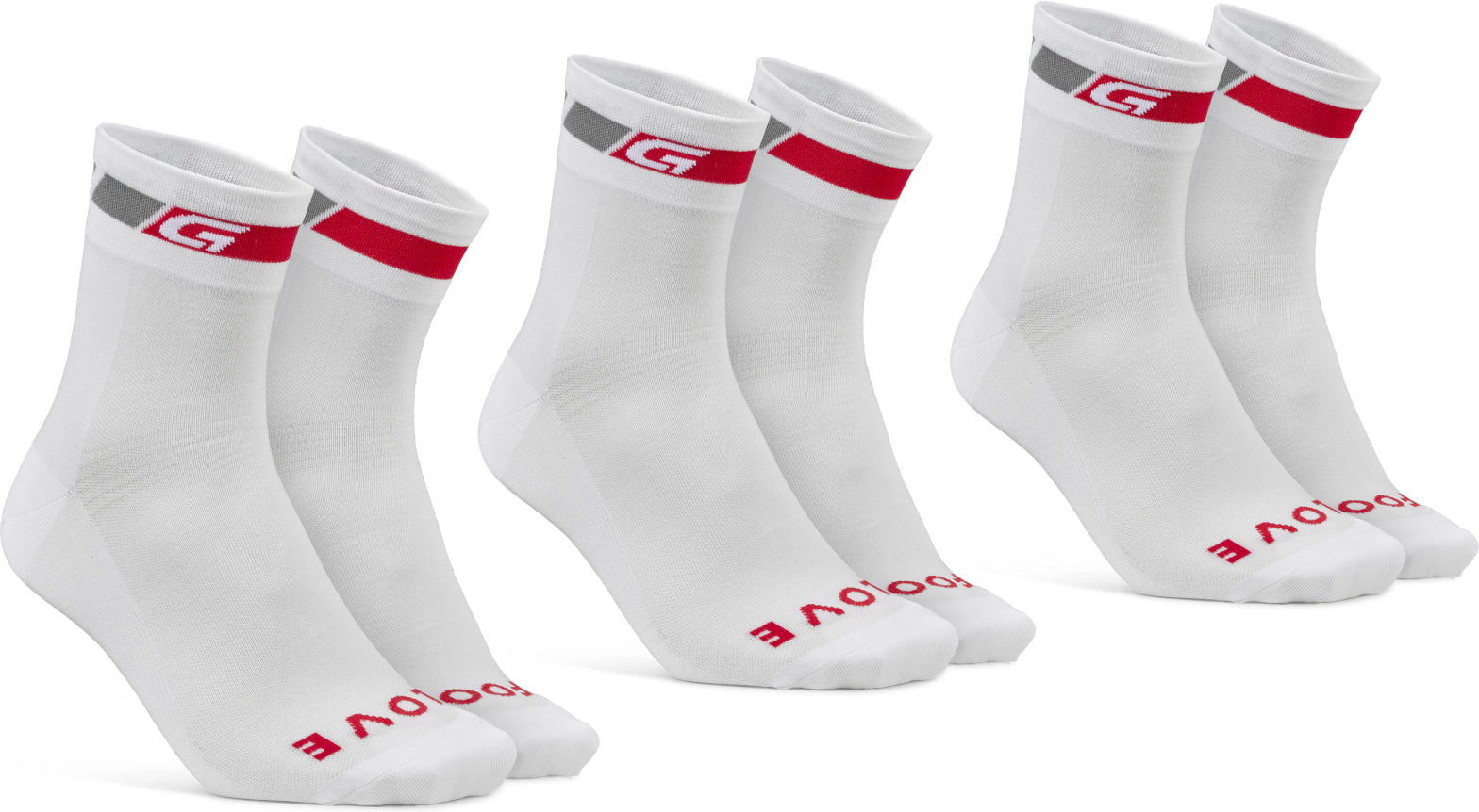 GripGrab Classic Sommer-Radsocken, 3er-Pack