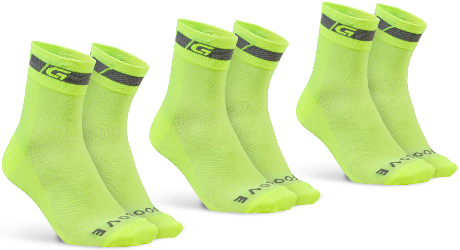 GripGrab Classic Sommer-Radsocken, 3er-Pack