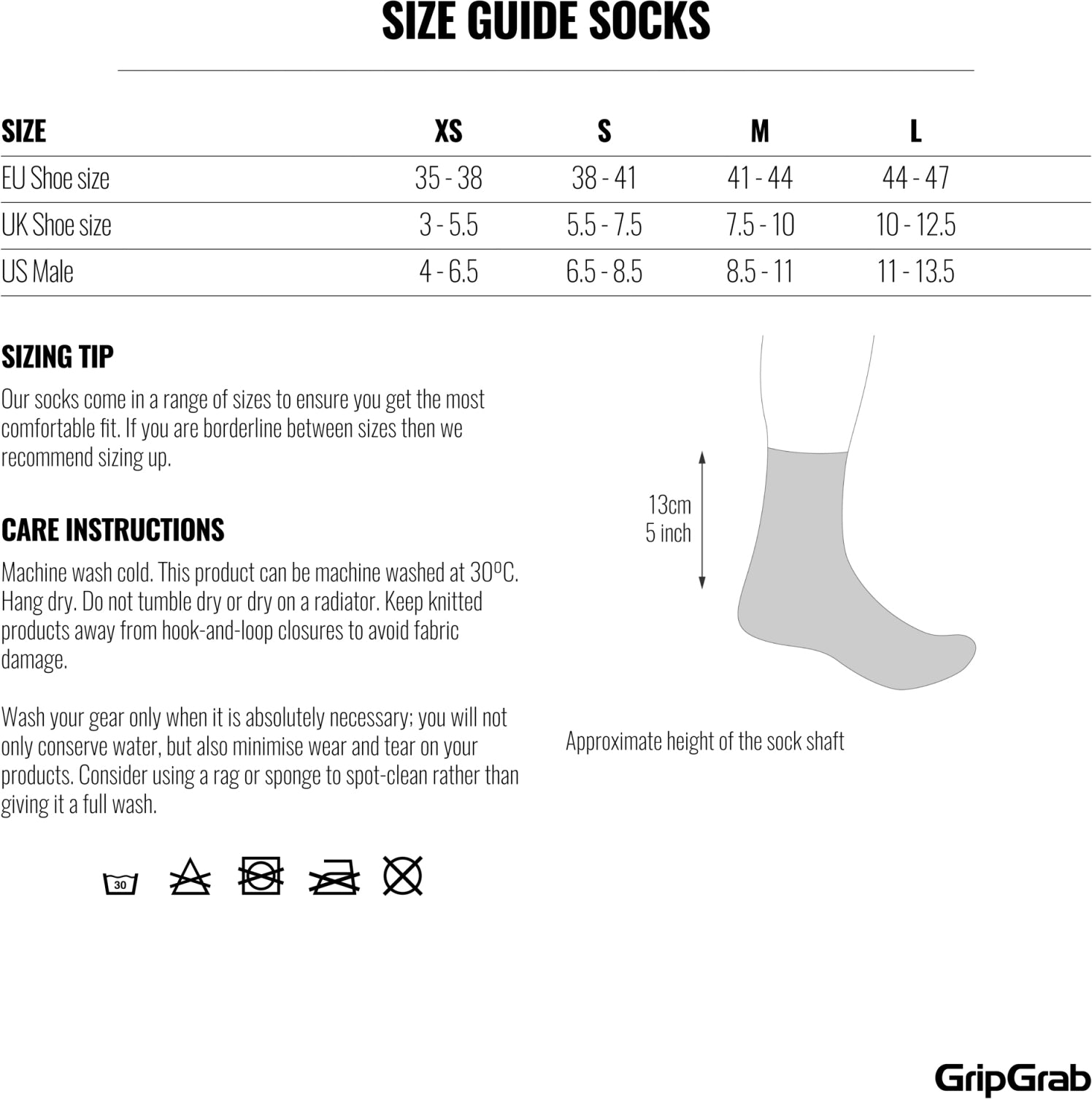 GripGrab Klassische Sommer-Radsocken