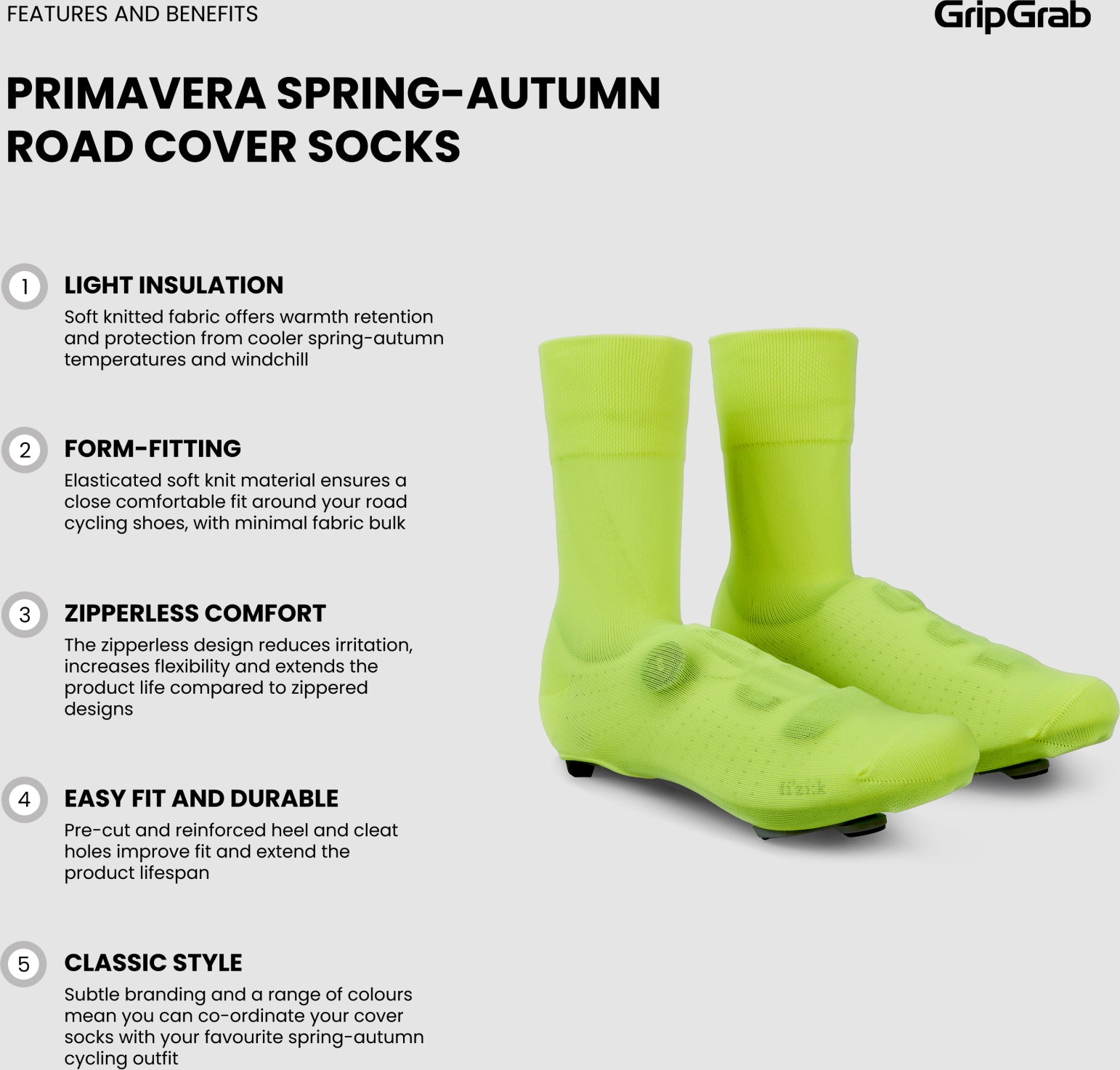 GripGrab Primavera cycling shoe cover socks