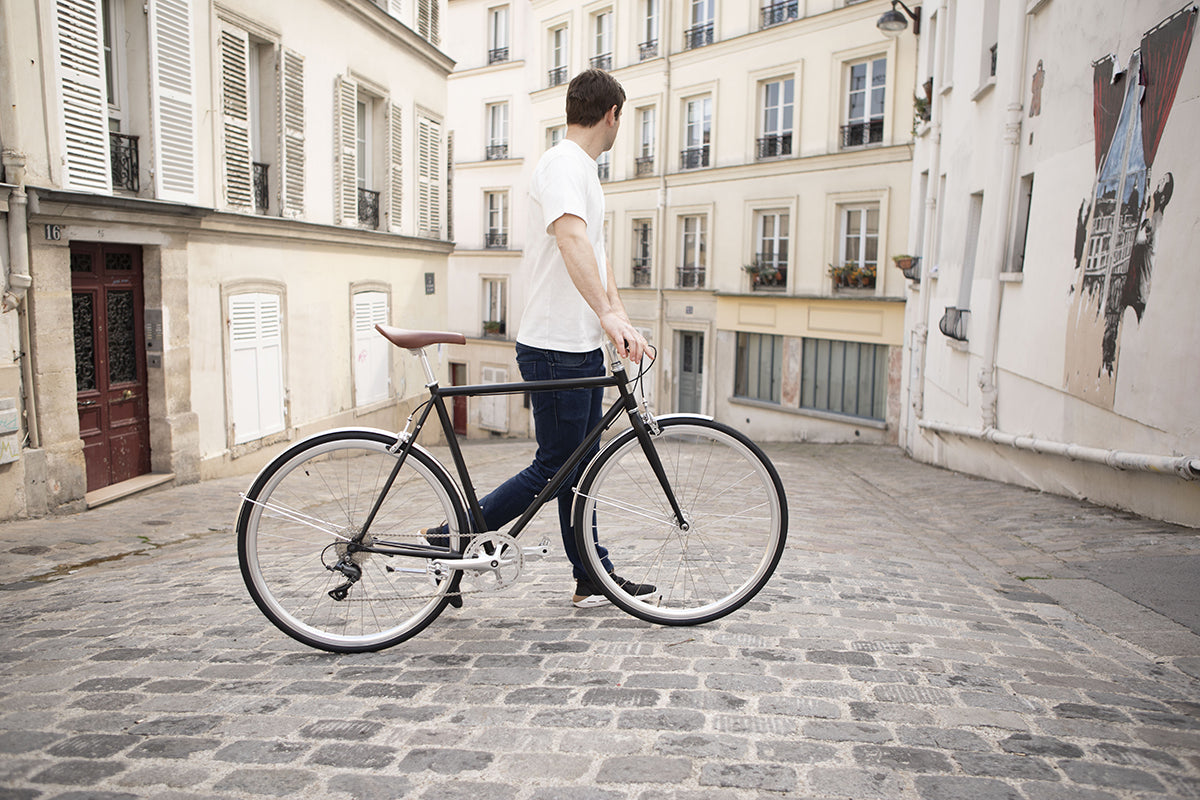 Bicicleta Urbana de Asfalto InFiné Cycles - Negro Mate