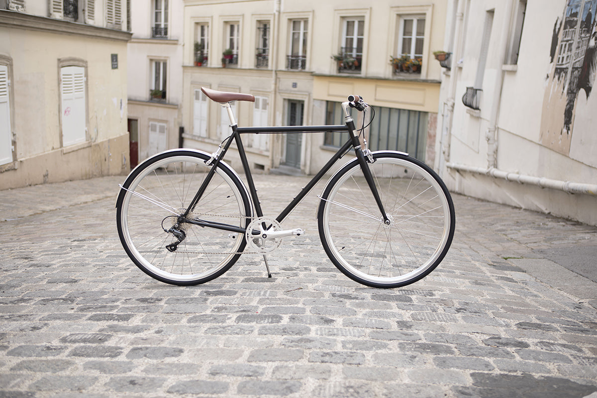 Bicicleta Urbana de Asfalto InFiné Cycles - Negro Mate