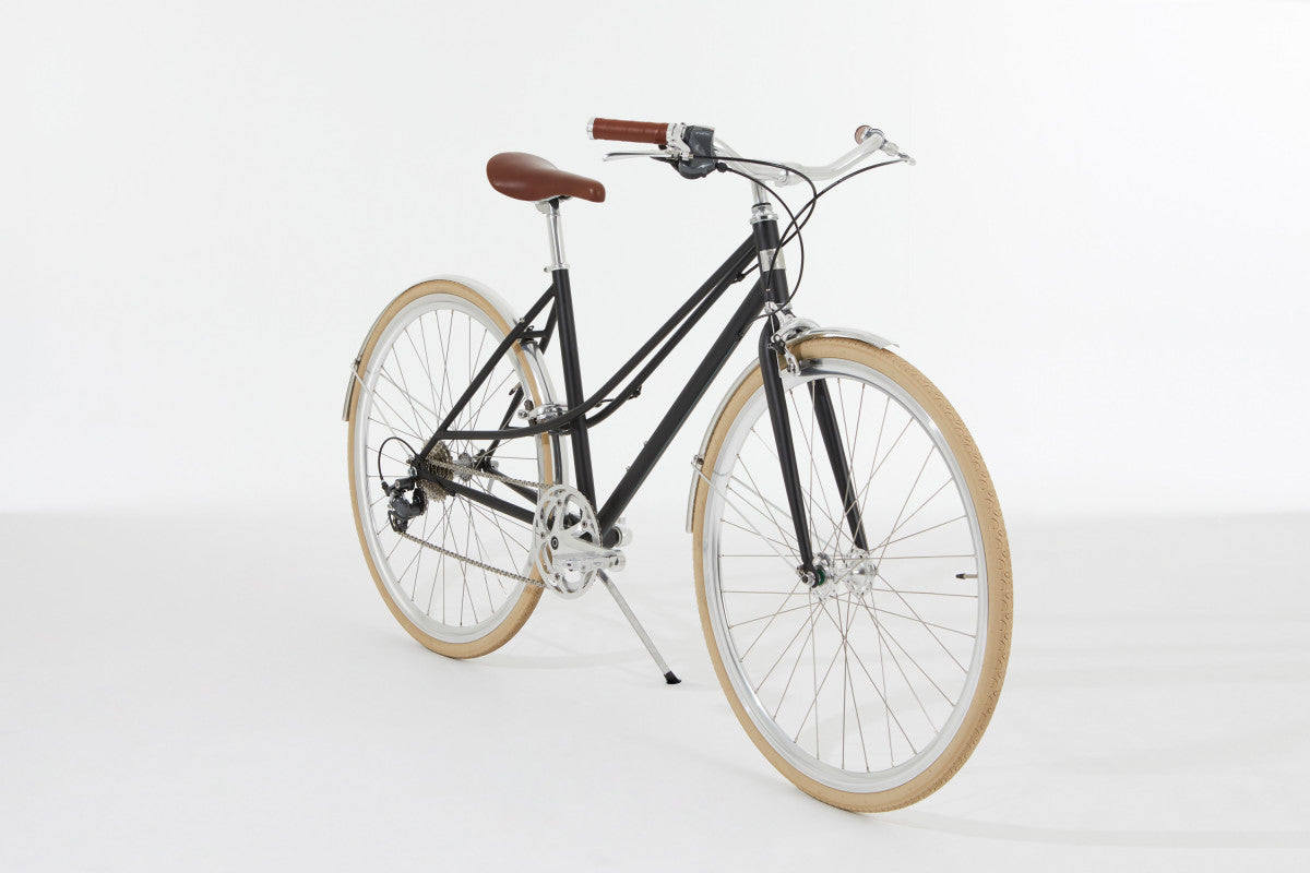 Bicicleta urbana InFiné Cycles Flâneuse - Negro mate
