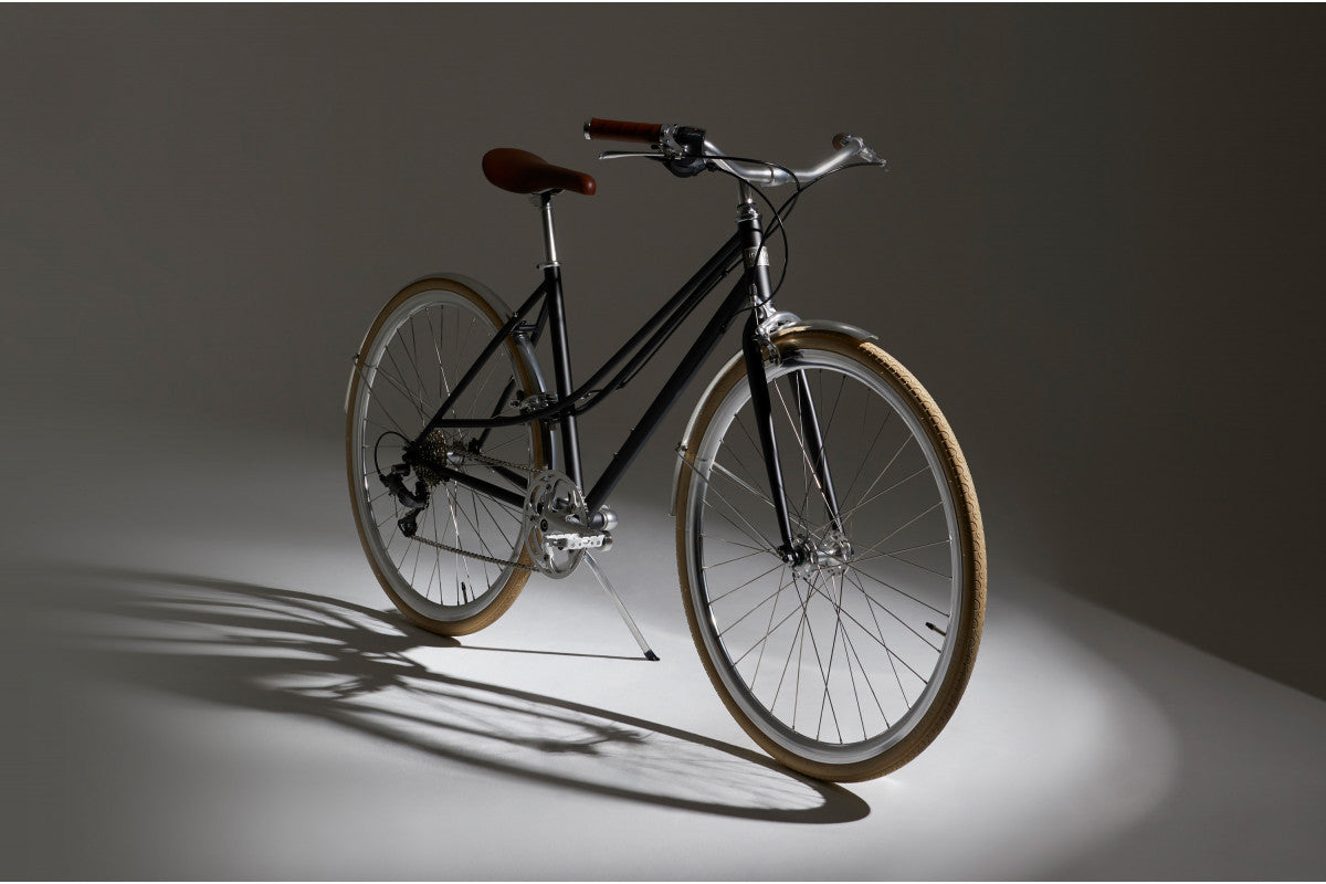 Bicicleta urbana InFiné Cycles Flâneuse - Negro mate