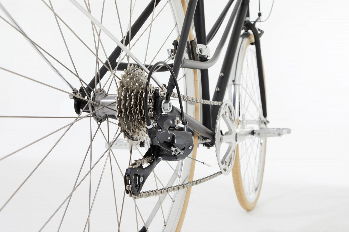 Bicicleta urbana InFiné Cycles Flâneuse - Negro mate