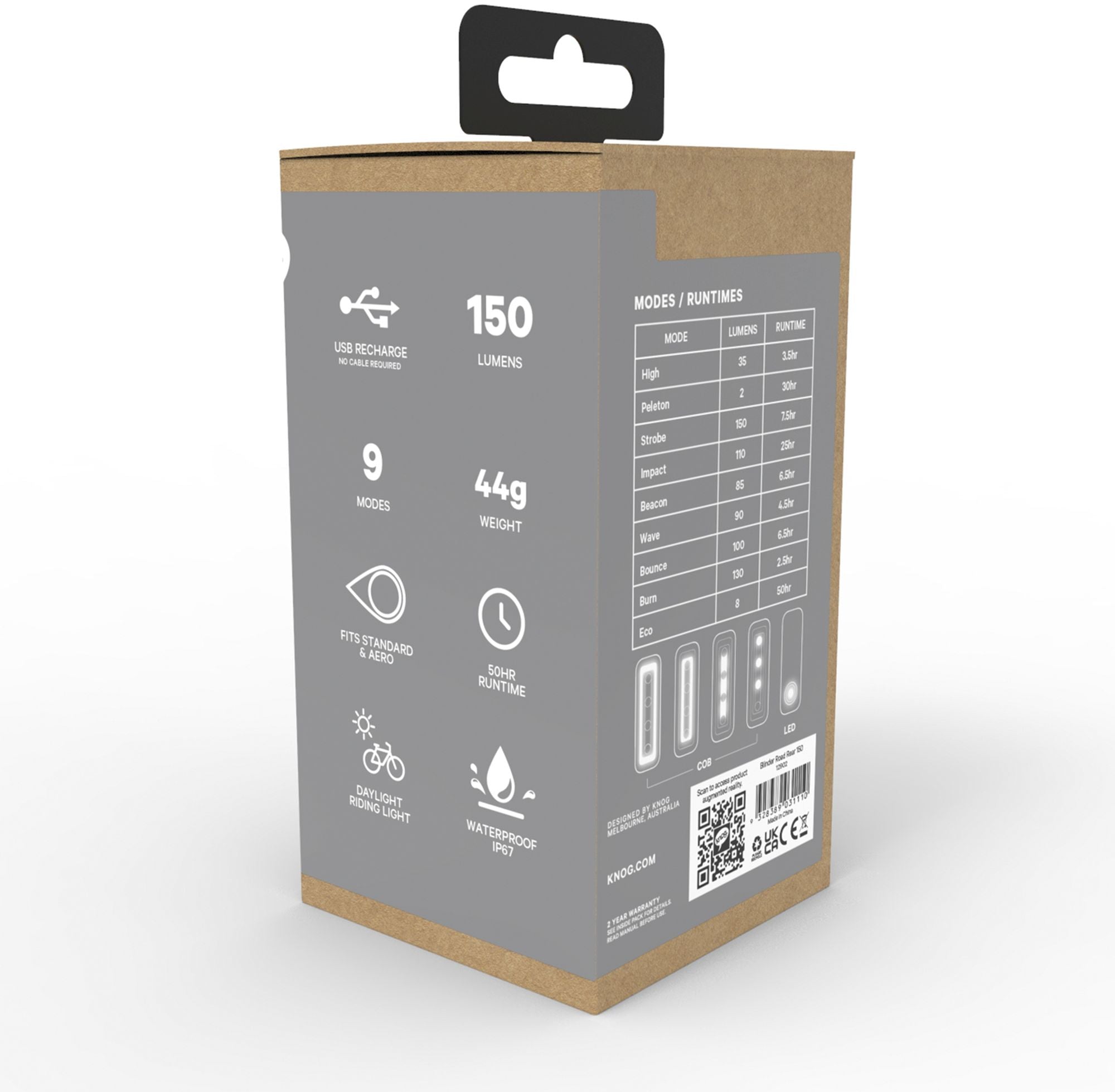 Knog Blinder Road R150 LED-achterlicht voor de fiets