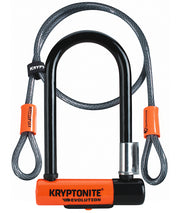 Lucchetto per bici Kryptonite Evolution Mini 7 U con cavo KryptoFlex
