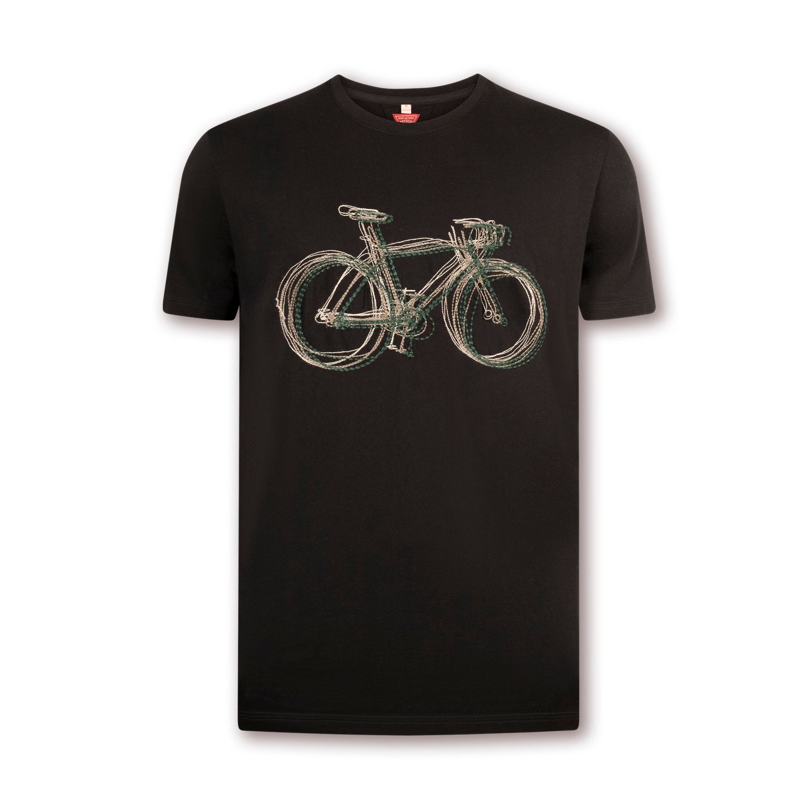 T-shirt Le Patron - Bicicletta da corsa nera