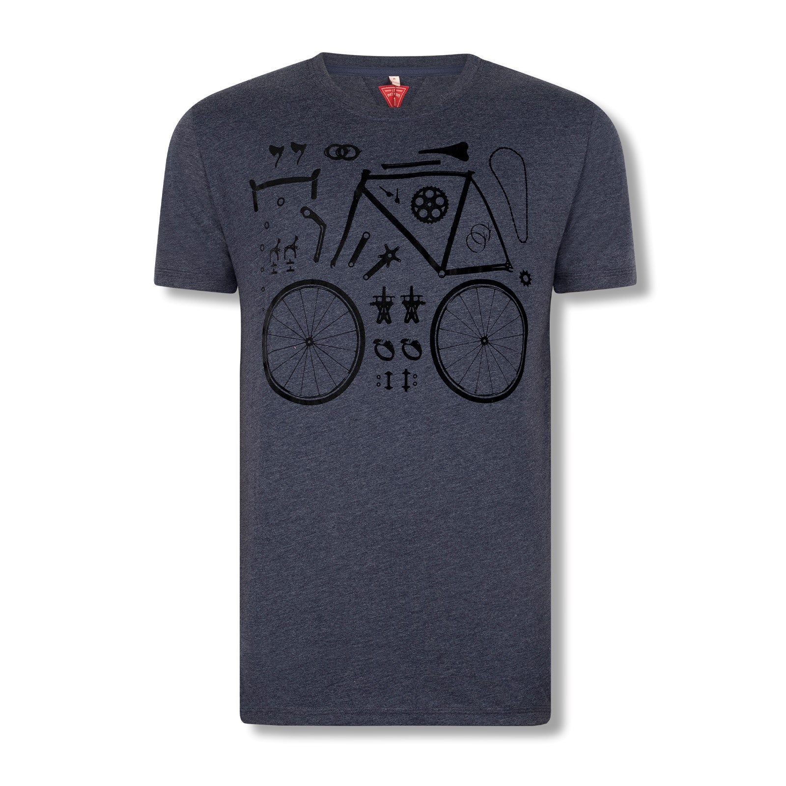 T-Shirt Le Patron - Pièces de vélo bleu