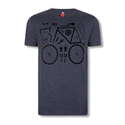 T-Shirt Le Patron - Pièces de vélo bleu