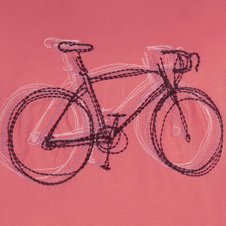 Le Patron T-Shirt – Korallenrotes Rennrad