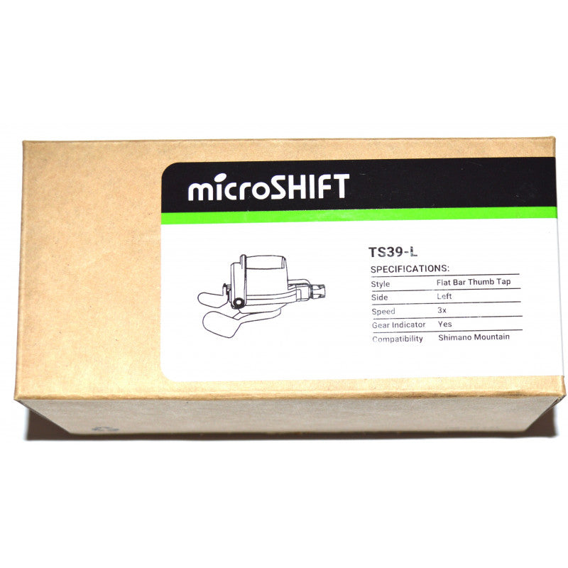 Comando cambio MTB sinistro Microshift tripla corona TS39