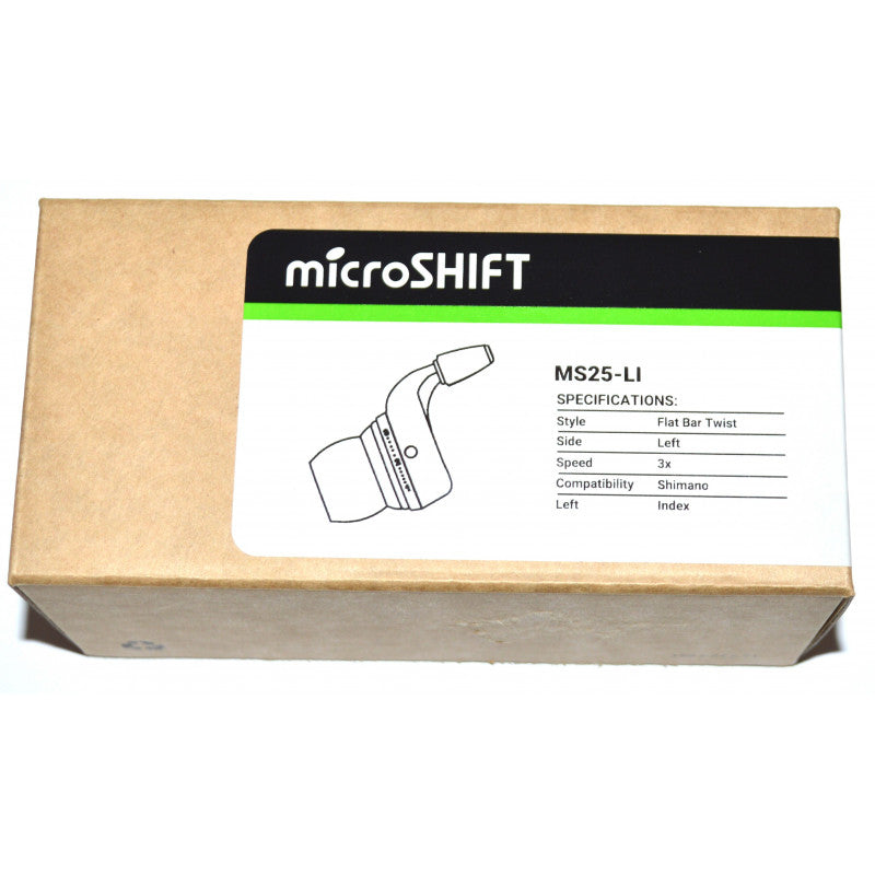 Leva rotante sinistra Microshift tripla corona MS25