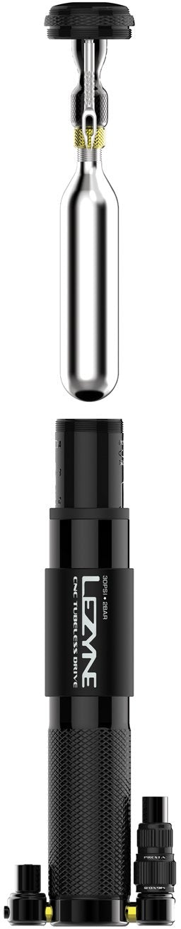 Pompe à main Lezyne CNC Tubeless Drive